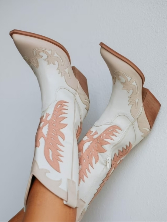 Mi.iM Shoes - Mi.iM Take Me To Nashville Cowgirl Boots - Ivory Size 6